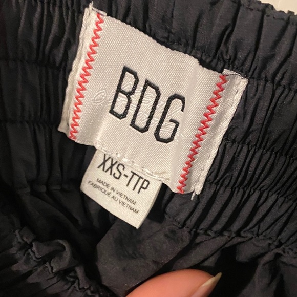 BDG Urban outfitters Black Athletic Shorts with White Trim - Picture 3 of 5